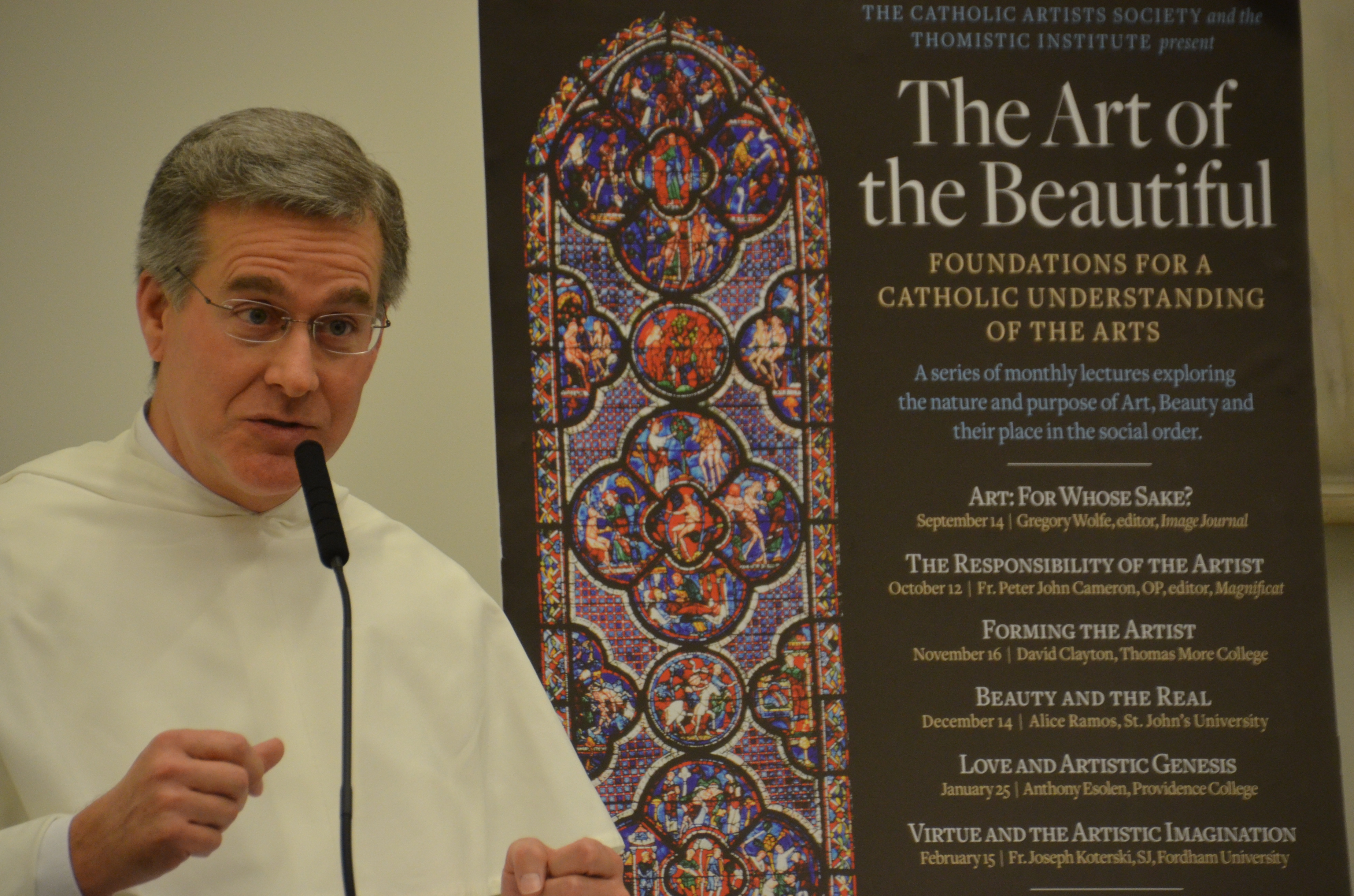 The Responsibility of the Artist” with Rev. Peter John Cameron, OP –  recording and photos – Catholic Artists Society